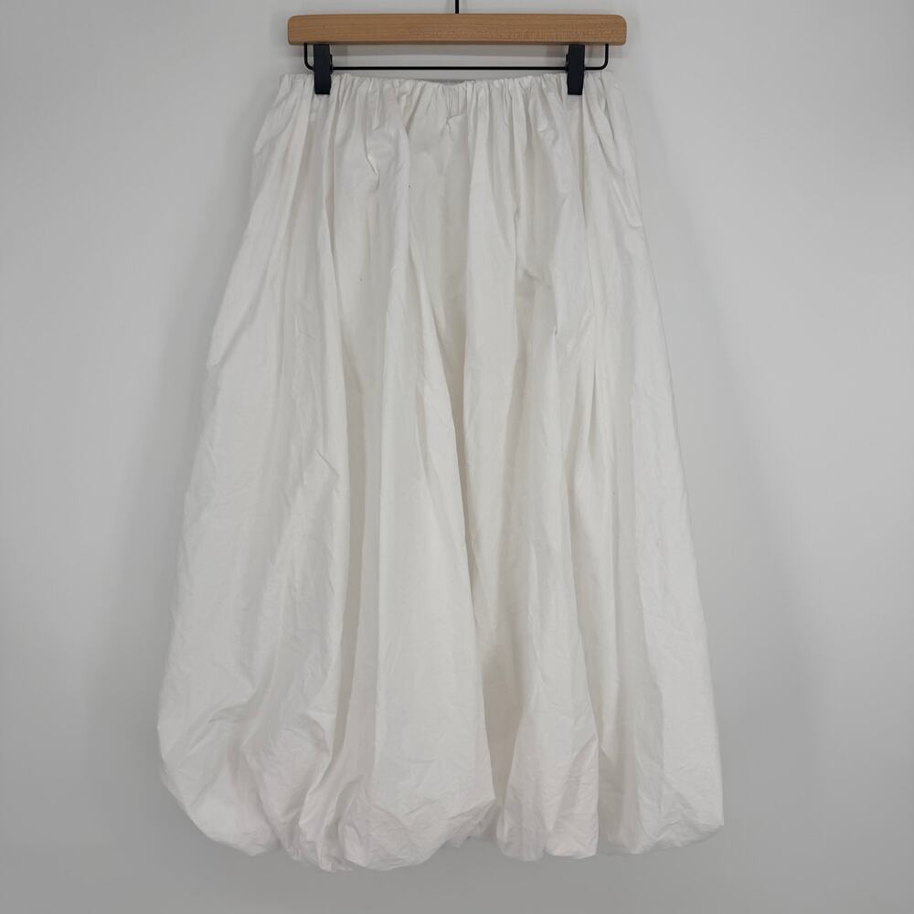 LOFT White Midi bubble skirt - Picture 3 of 8